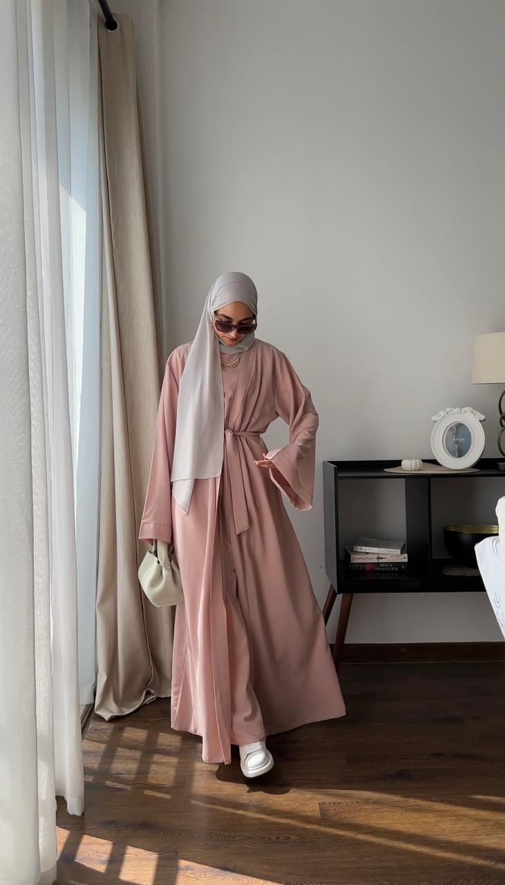 Soft Pink Abaya
