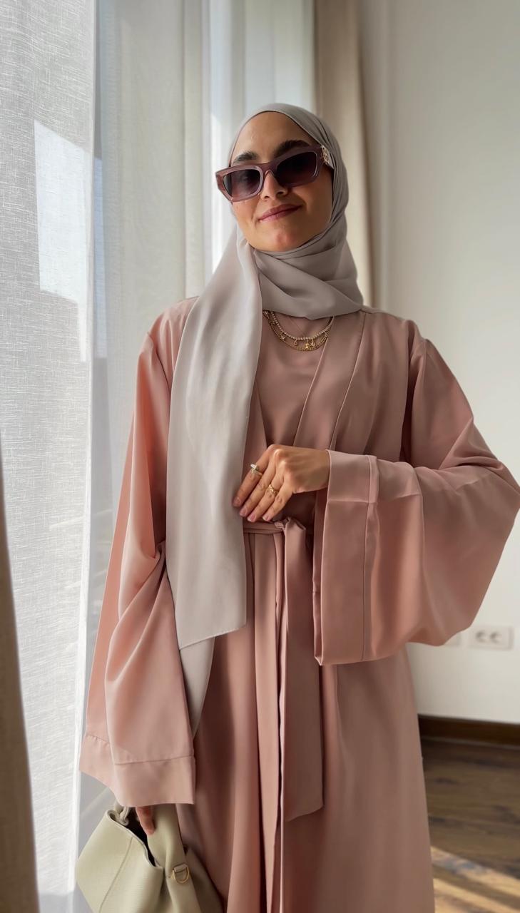Soft Pink Abaya