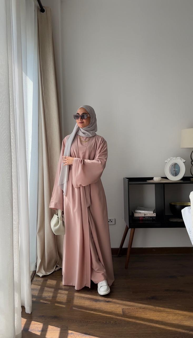 Soft Pink Abaya