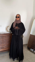 Black Lace Abaya