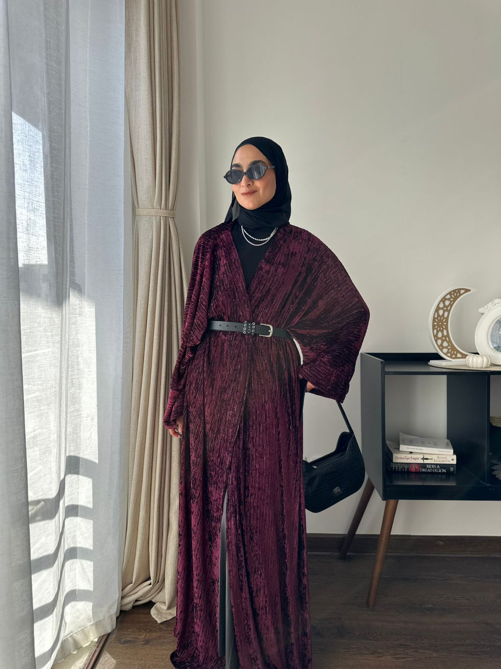 Velvet Burgundy Kaftan